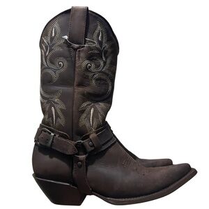 San Pedro Leather Brown Boots Women